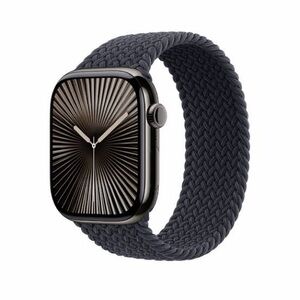 Apple’s 44mm Charcoal Braided Solo Loop - size 8 (plus an off-brand White loop)